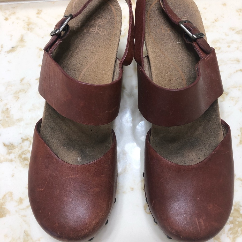 Well loved Dansko clogs